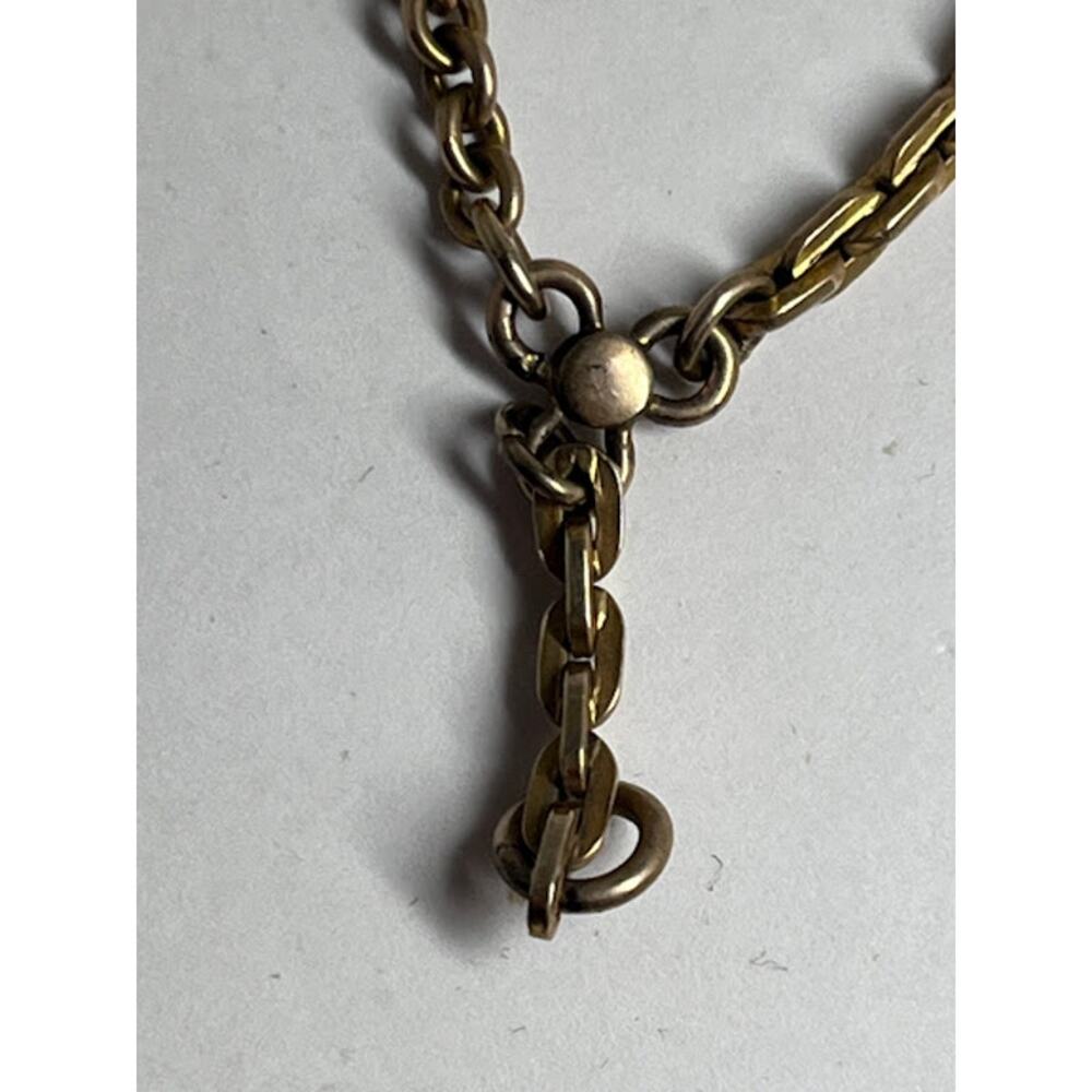 Pocket Watch 11" 12K Gold Filled Antique Chain by L.MFG. Co. - Picture 4 of 6